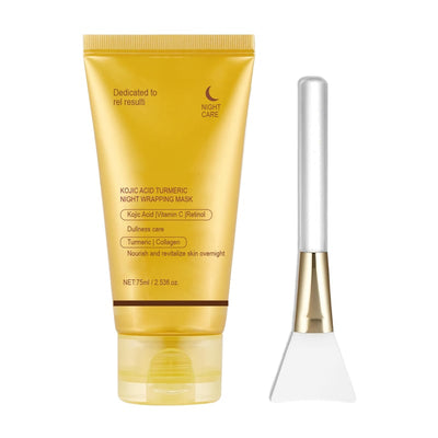 GlowRest Kojic Acid Turmeric Night Wrapping Mask – Wake Up to Radiant, Even-Toned Skin - 50% OFF