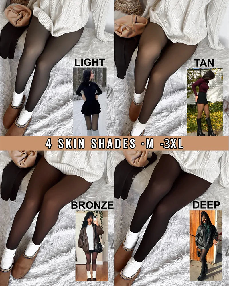 The SheerWarm Fleece Tights - Wear Dresses in Winter + 50% OFF