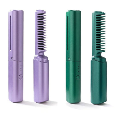 GlamGlide Rechargeable Hair Straightening Comb – Style Anytime, Anywhere - 60% OFF