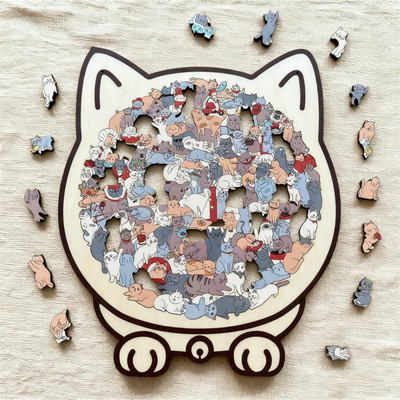 The Cat-Shaped Puzzle - The Purr-fect Gift for Stress Relief + 50% OFF