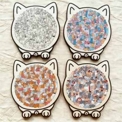 The Cat-Shaped Puzzle - The Purr-fect Gift for Stress Relief + 50% OFF