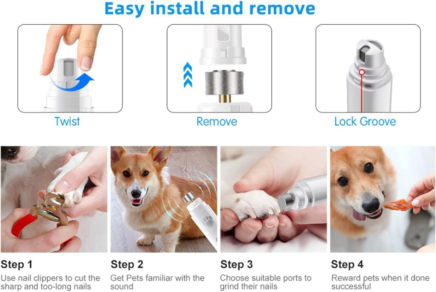 The SafePaw Grinder - A Perfect, Pain-Free Trim - 50% OFF