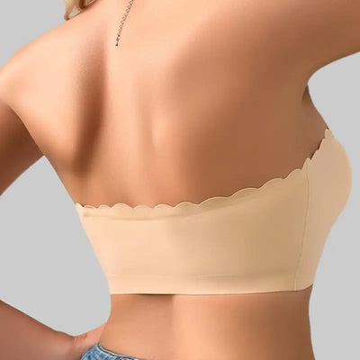 Seamless Front Closure Strapless Bandeau Bra – Invisible Comfort, Visible Confidence - 1+1 FREE