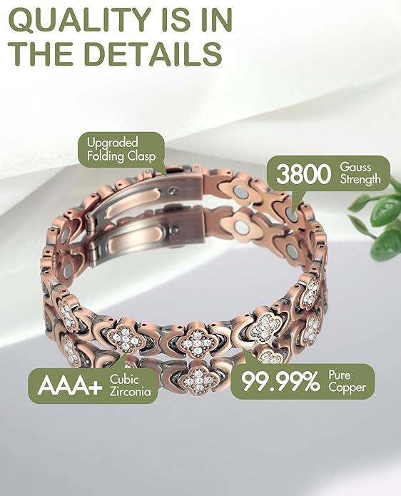 MagnaCalm Copper Bracelet - Relief Disguised as Jewelry + 50% OFF