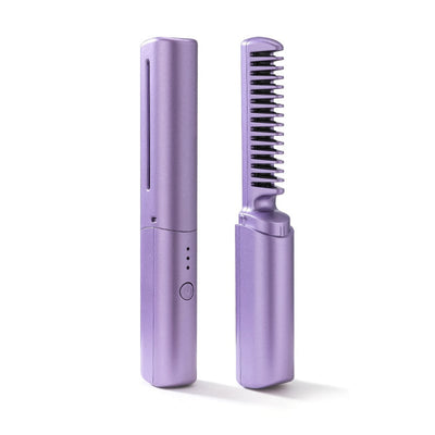 GlamGlide Rechargeable Hair Straightening Comb – Style Anytime, Anywhere - 60% OFF