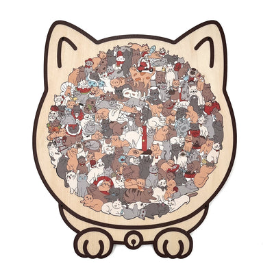 The Cat-Shaped Puzzle - The Purr-fect Gift for Stress Relief + 50% OFF