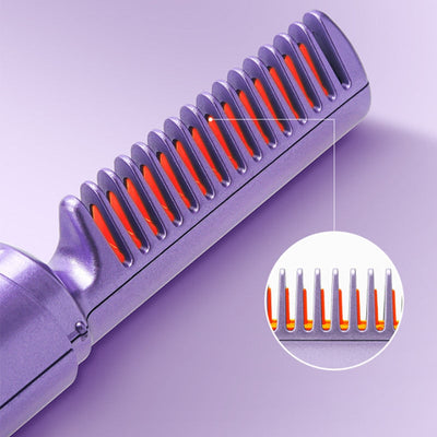 GlamGlide Rechargeable Hair Straightening Comb – Style Anytime, Anywhere - 60% OFF