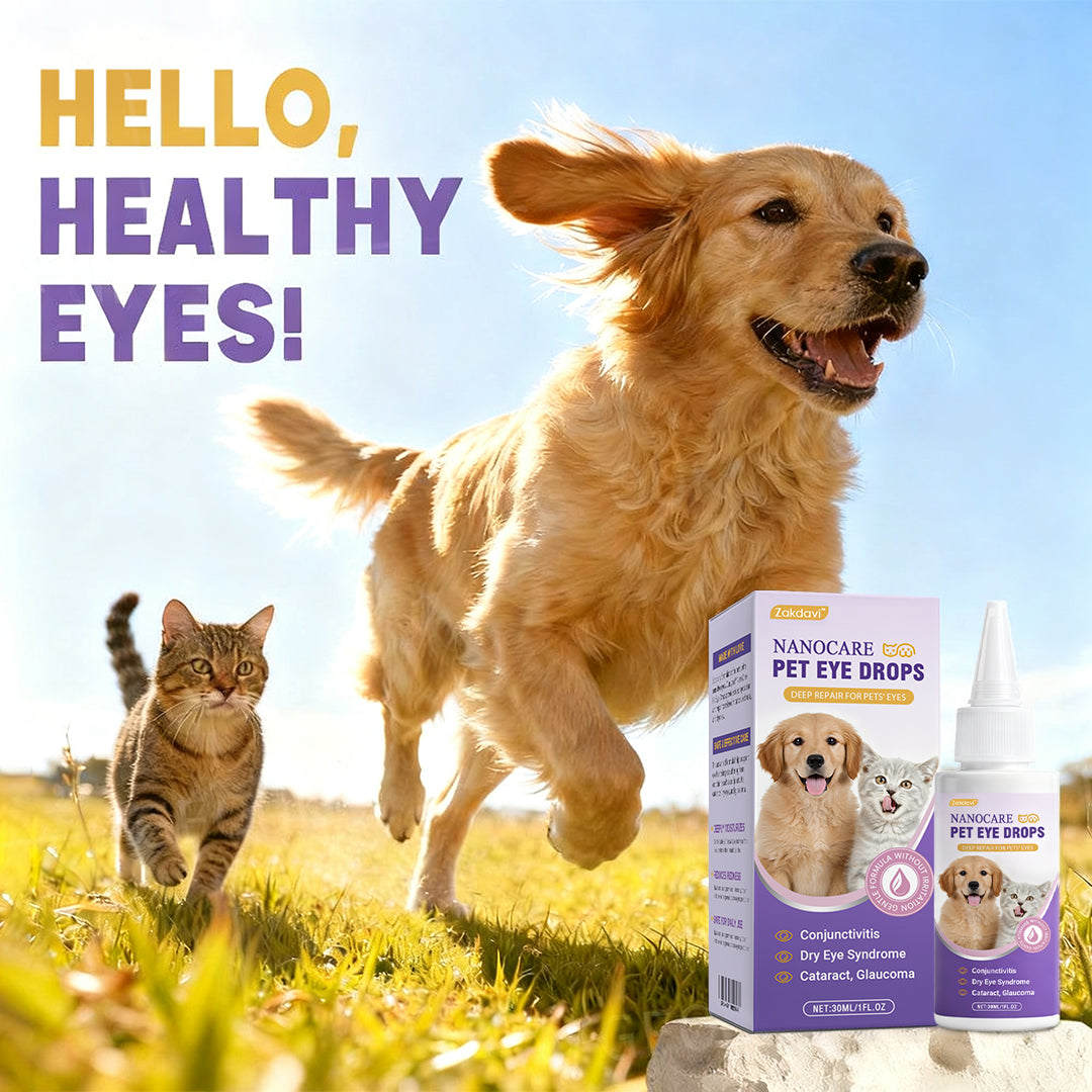 NanoCare Pet Eye Drops - Say "Hello, Healthy Eyes!" + 50% OFF