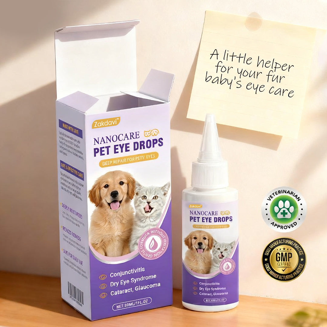 NanoCare Pet Eye Drops - Say "Hello, Healthy Eyes!" + 50% OFF