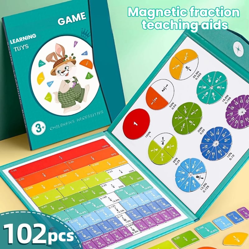 The BrainBlocks Math Kit - Build, Learn, and Master Fractions + 50% OFF