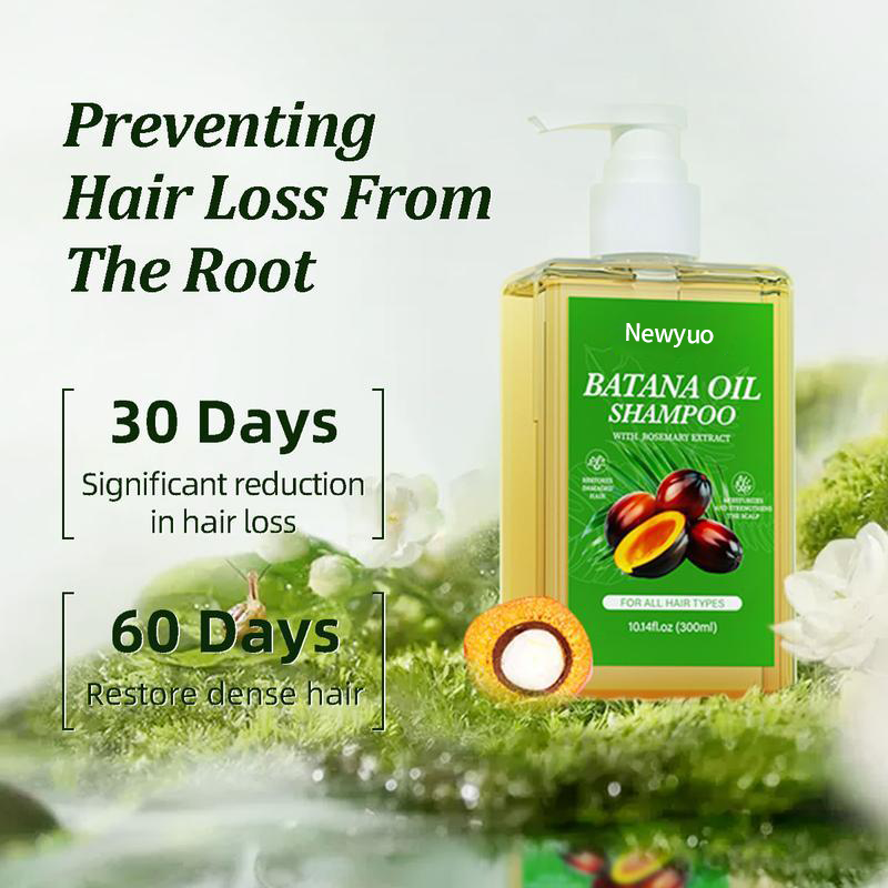 Newyuo Batana Oil & Rosemary Shampoo - The Secret to Fuller, Healthier Hair + 1+1 FREE