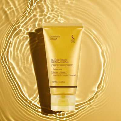 GlowRest Kojic Acid Turmeric Night Wrapping Mask – Wake Up to Radiant, Even-Toned Skin - 50% OFF