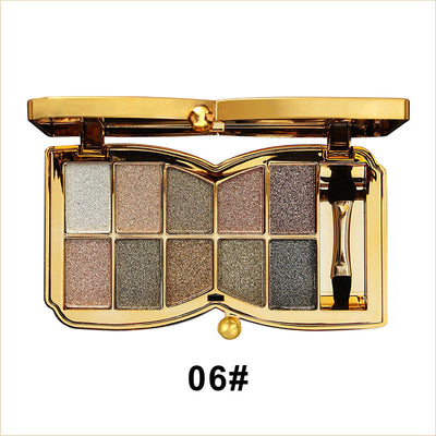 1 + 1 FREE -  GlamWhirl 10-Color Glitter Eyeshadow Palette – Dazzle Every Look, Every Time