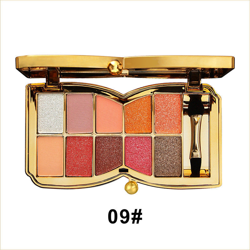 GlamWhirl 10-Color Glitter Eyeshadow Palette – Dazzle Every Look, Every Time - 50% OFF