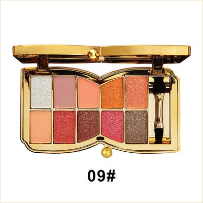 1 + 1 FREE -  GlamWhirl 10-Color Glitter Eyeshadow Palette – Dazzle Every Look, Every Time