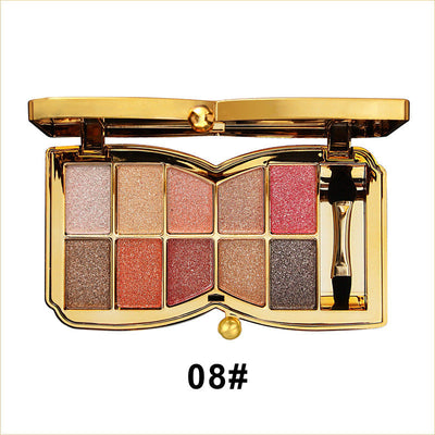 1 + 1 FREE -  GlamWhirl 10-Color Glitter Eyeshadow Palette – Dazzle Every Look, Every Time